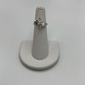 FAUX diamond engagement ring